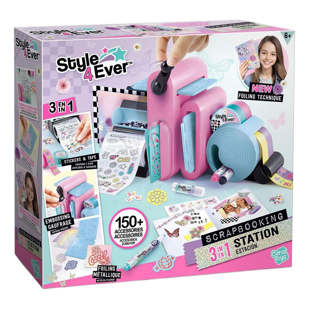 Ensemble de bricolage 3 en 1 pour scrapbooking Style 4 ever