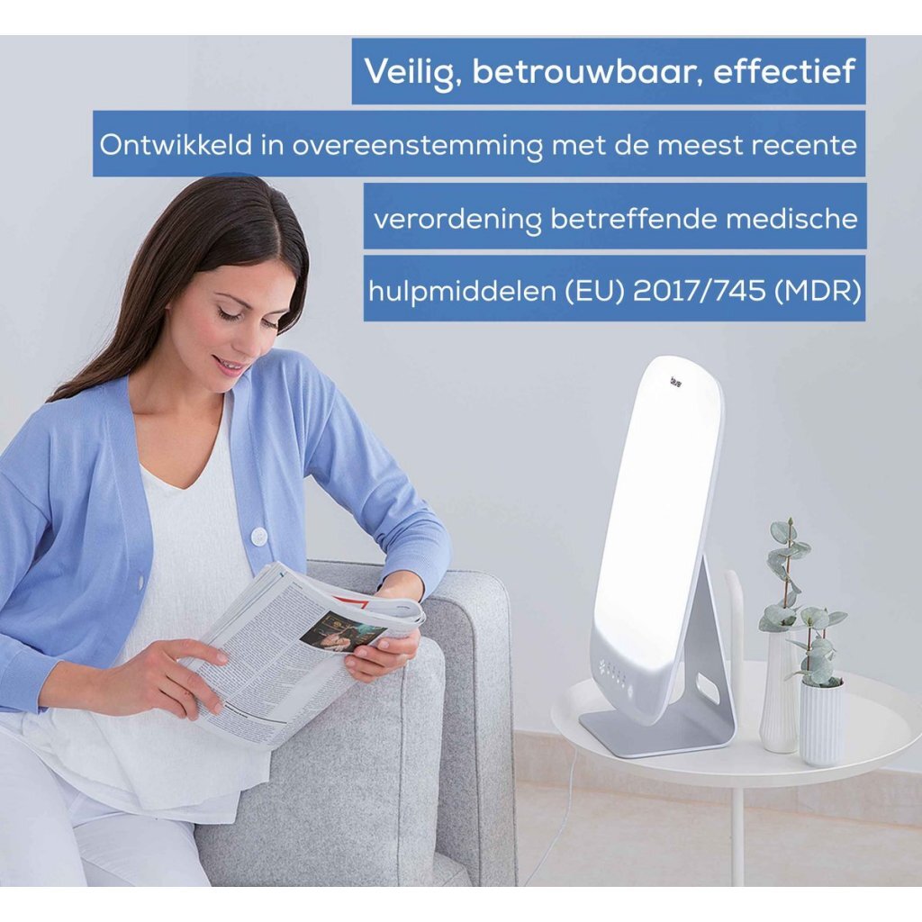 Beurer Lampe de luminothérapie Beurer TL95 10 000 Lux 30x37 cm argent blanc