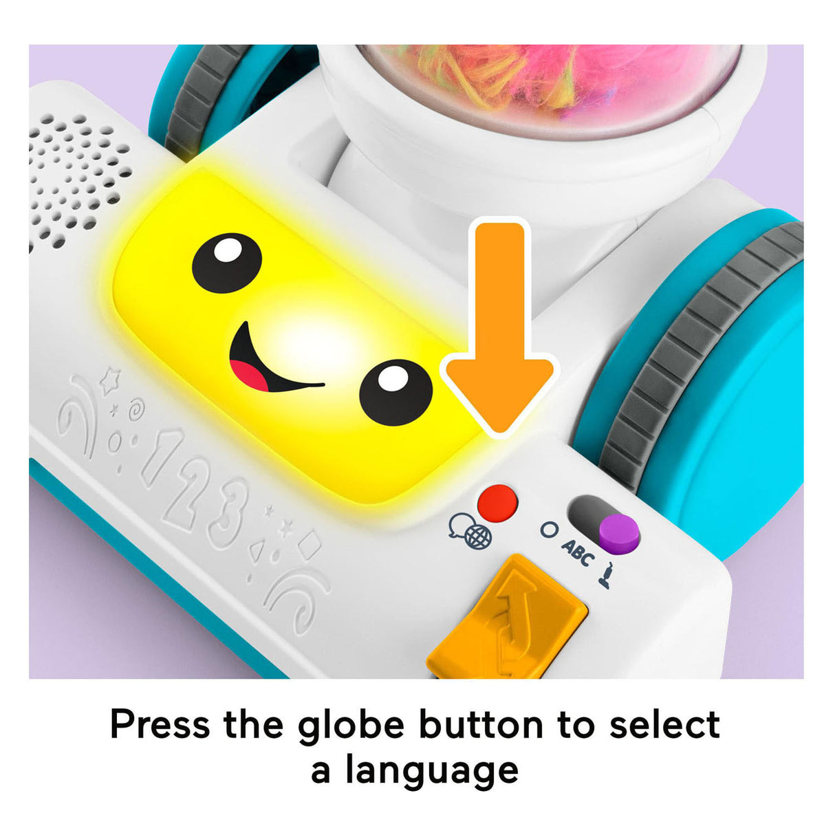 Aspirateur 2 en 1 amusant et éducatif de Fisher-Price avec pelle à poussière, lumières et musique
