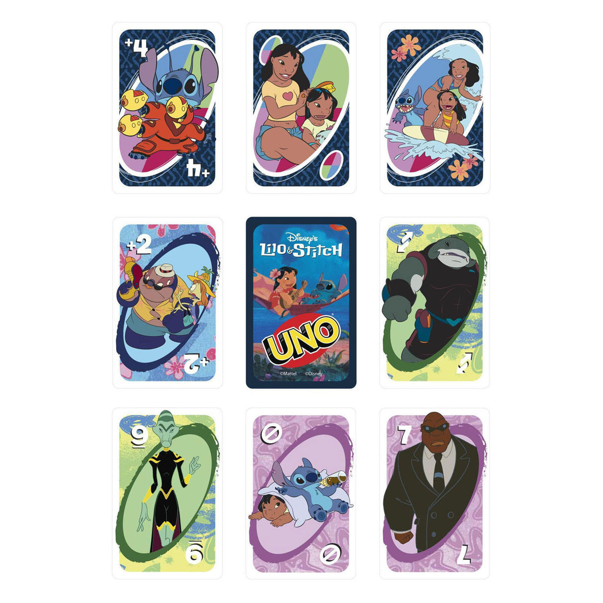 Mattel uno disney jeu de cartes lilo et stitch