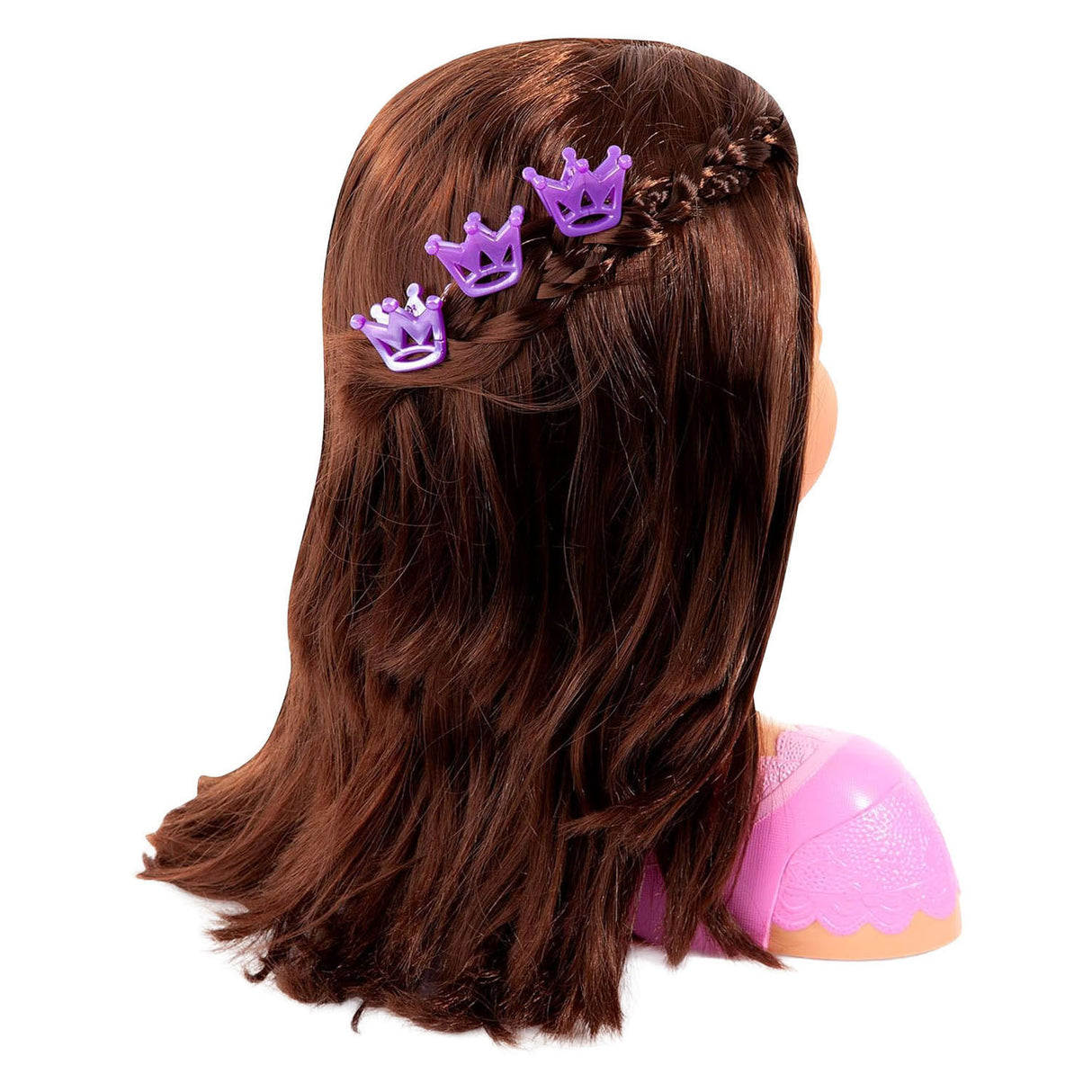 Design Bayer - tête à capuche Charlene super modèle - cheveux bruns