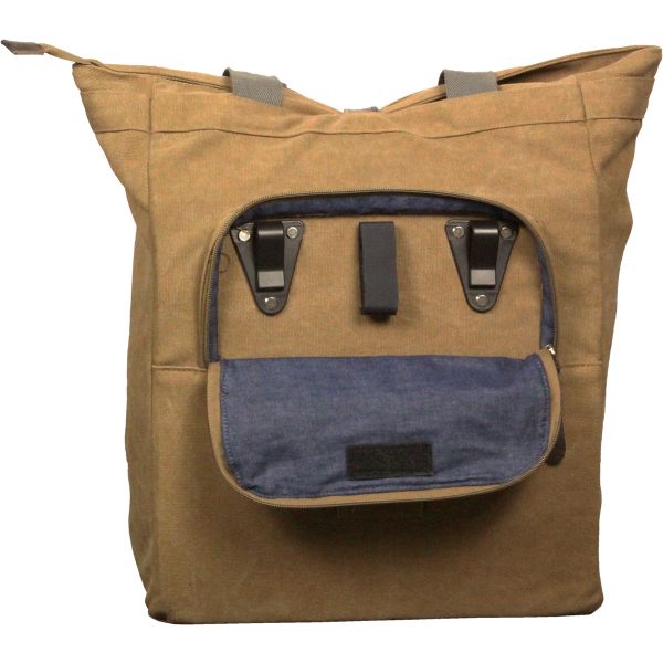 Sac de vélo Greenlands en toile shopper 20 litres 42 x 34 x 14 cm - marron camel