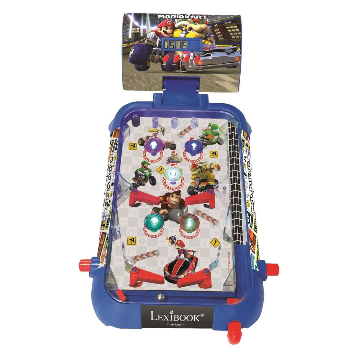 Flipper de table électronique Lexibook Mario Kart avec un superbe design, des sons, des éclairages et des partitions numériques pour jouer seul ou défier vos amis.