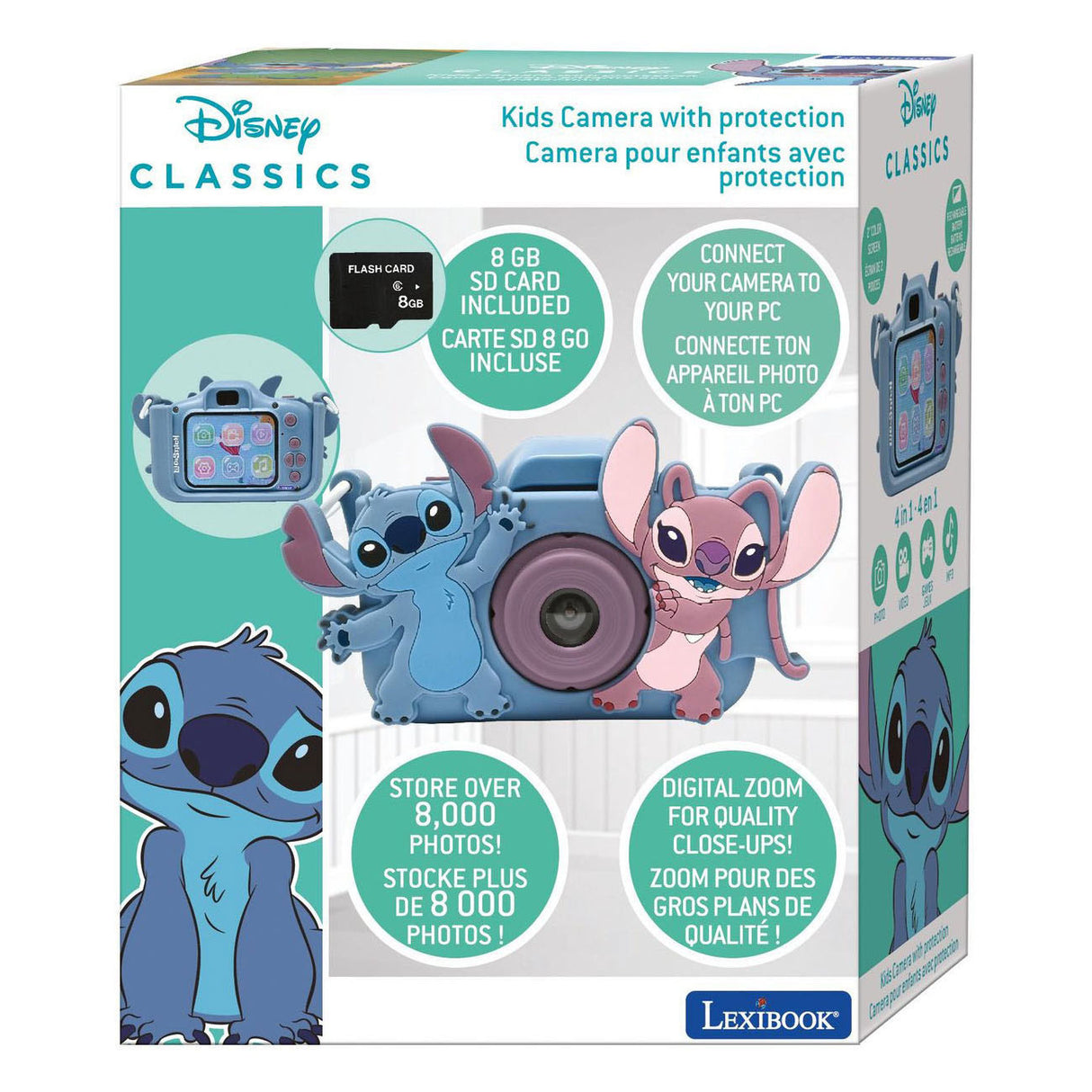 Appareil photo pour enfants Lexibook avec protection contre les points