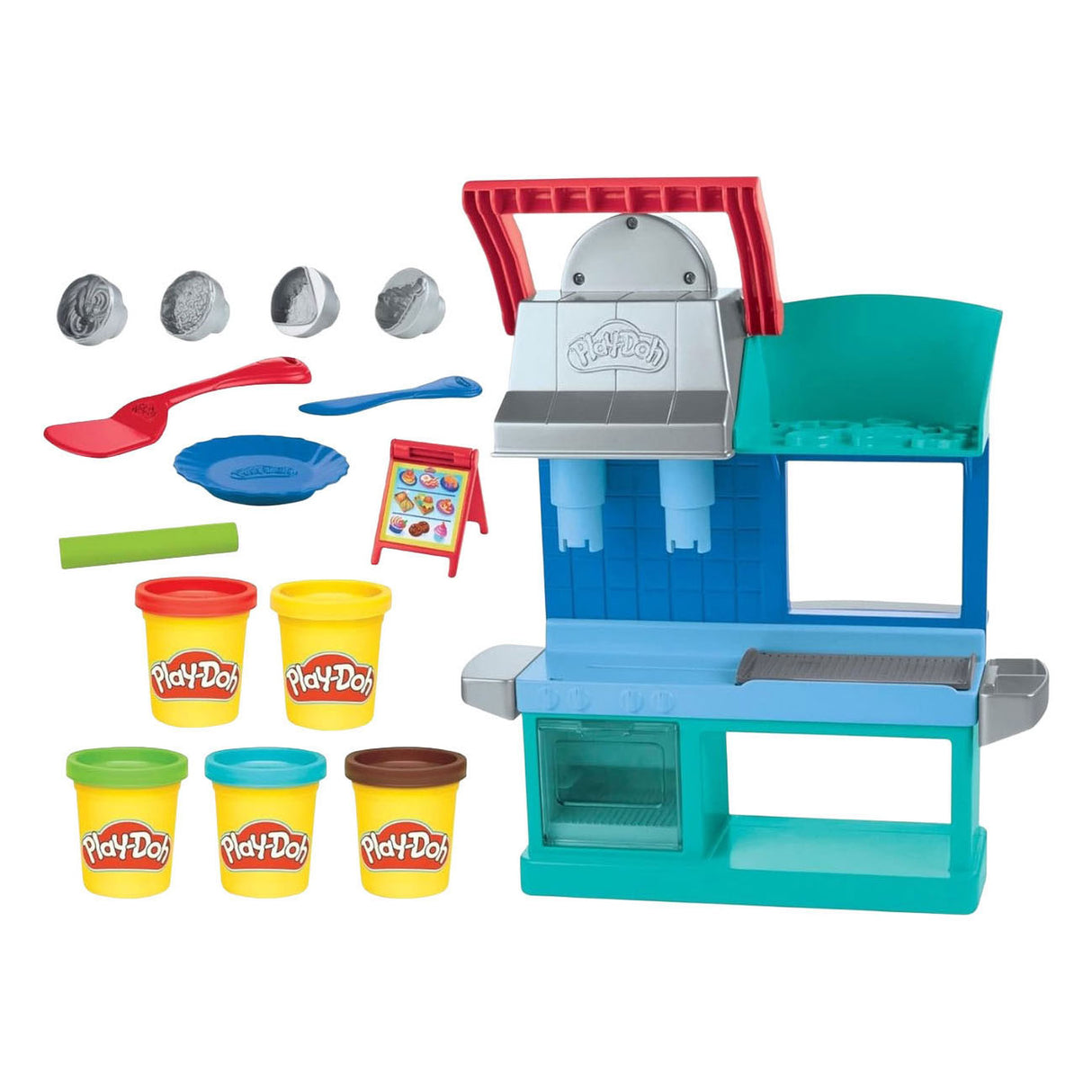 Play-doh Kitchen Creations Chefs Restaurant occupé - 5 pots en argile