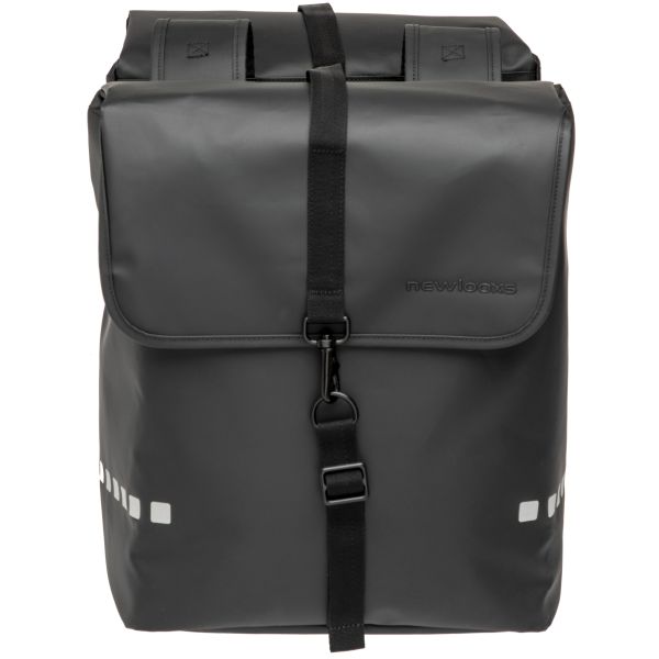 New LOOXS Bicycle Bag Odense - double, noir, eau -Pellite, réflexion, adapté aux vélos électriques
