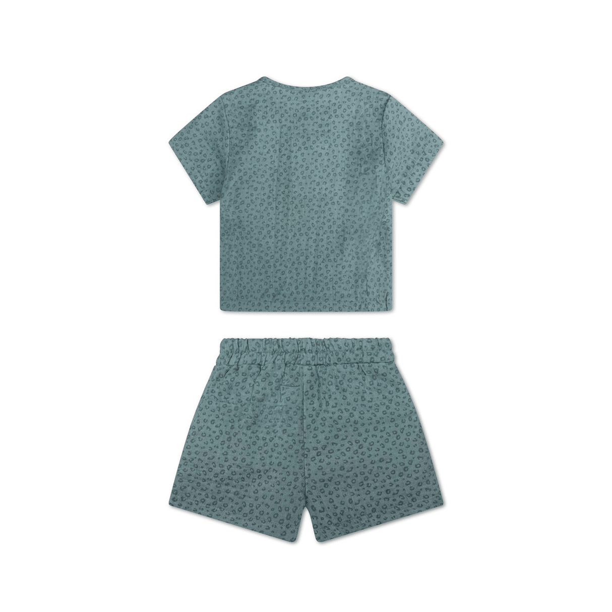 Léopard | ensemble de plage pour garçons verts – mousseline