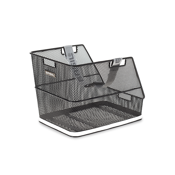 Classe de basilic - Panier de vélo de sac à école - à l'arrière - noir