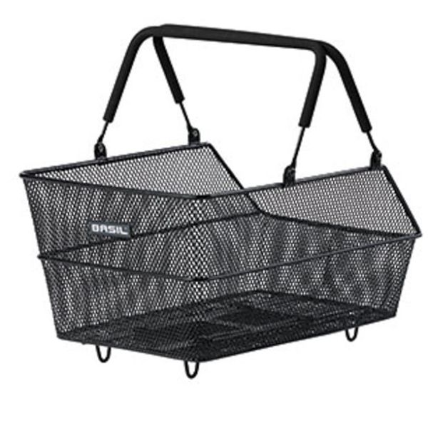 Panier à vélo Basil cento s avec embout mik 7 litres 31 x 21 x 11 cm - noir