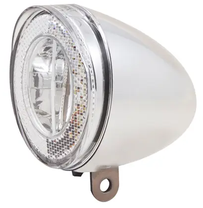 Spanninga swingo 20 xe phare pour vélo électrique LED 6 - 36 volts 20 lux chrome OEM