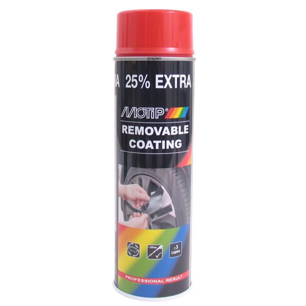 Motip sprayplast - rouge brillant (aérosol de 500 ml)