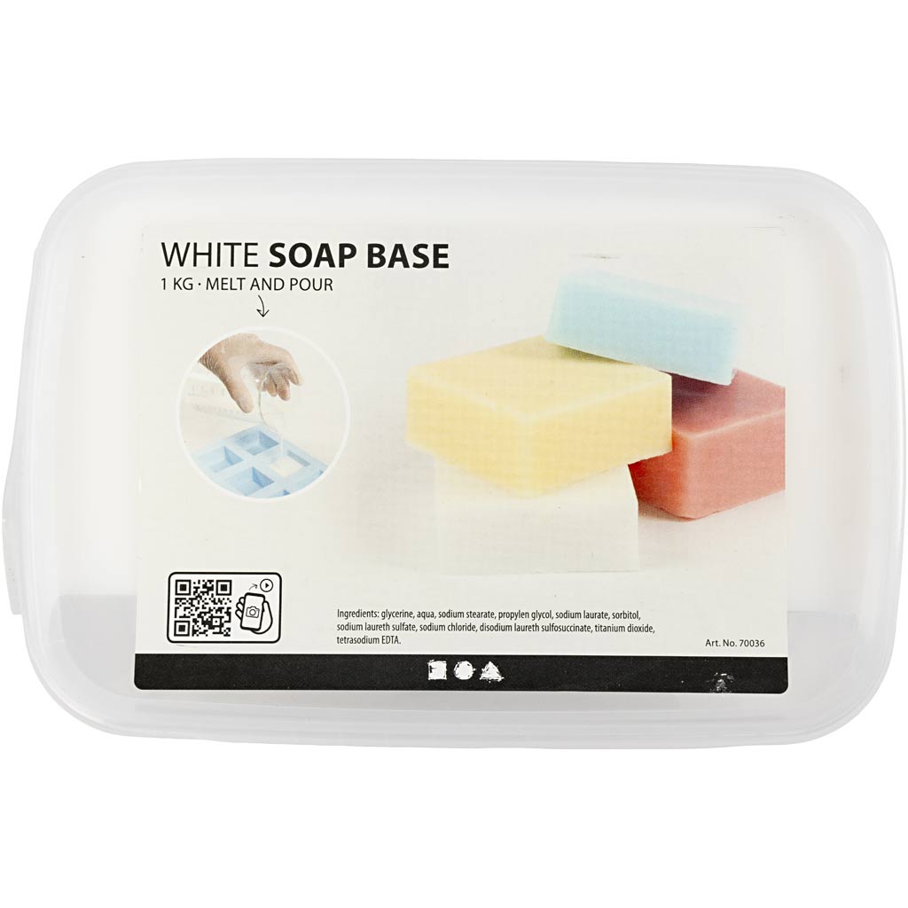 Base de savon blanc Creativ company, blanc, 1 kg