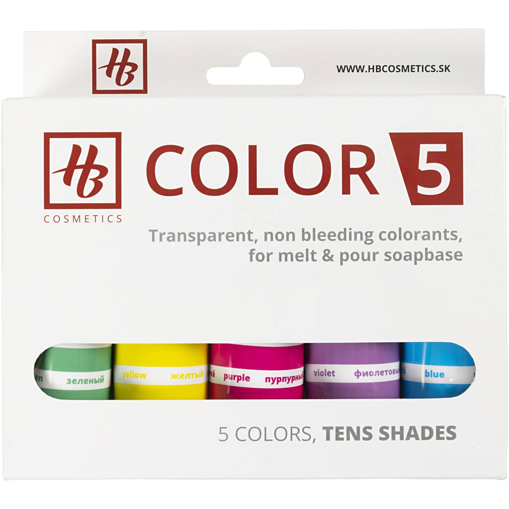 Color de peinture de savon de la société Creativ, 5x30gr