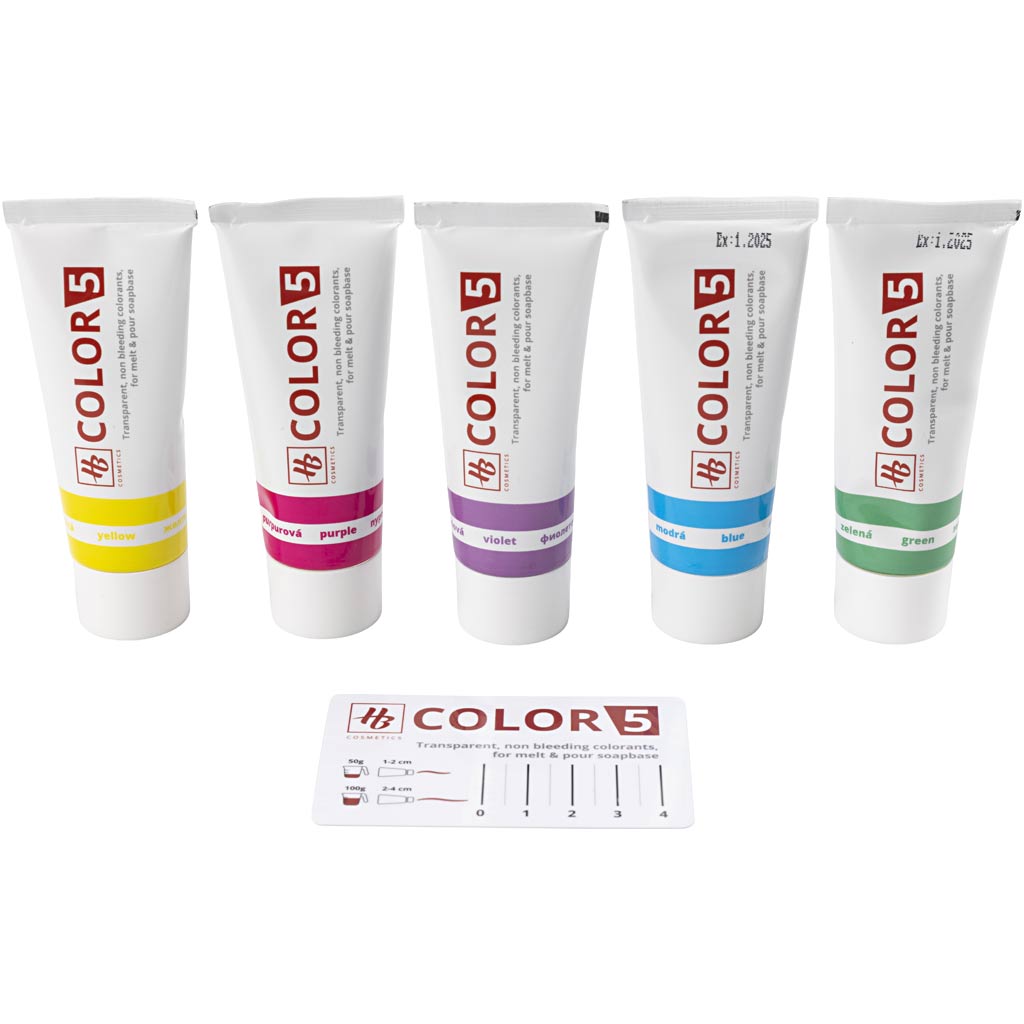 Color de peinture de savon de la société Creativ, 5x30gr