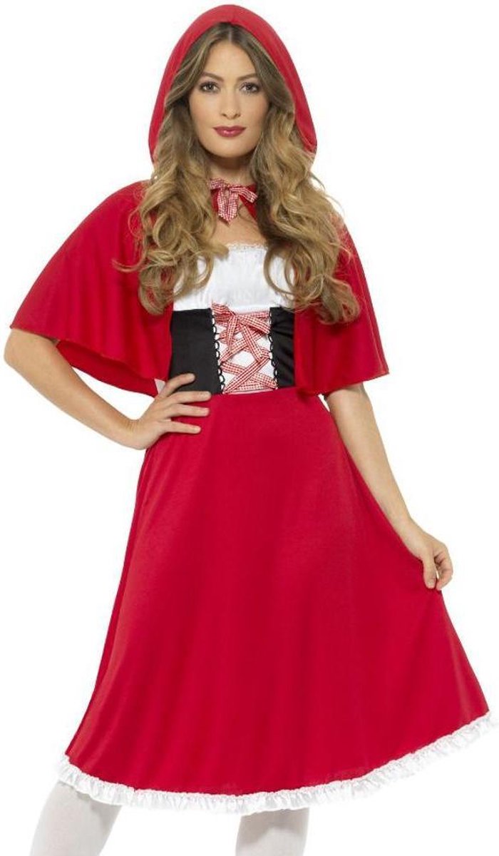 Smiffys Robe Le Petit Chaperon Rouge avec cape dames - taille s