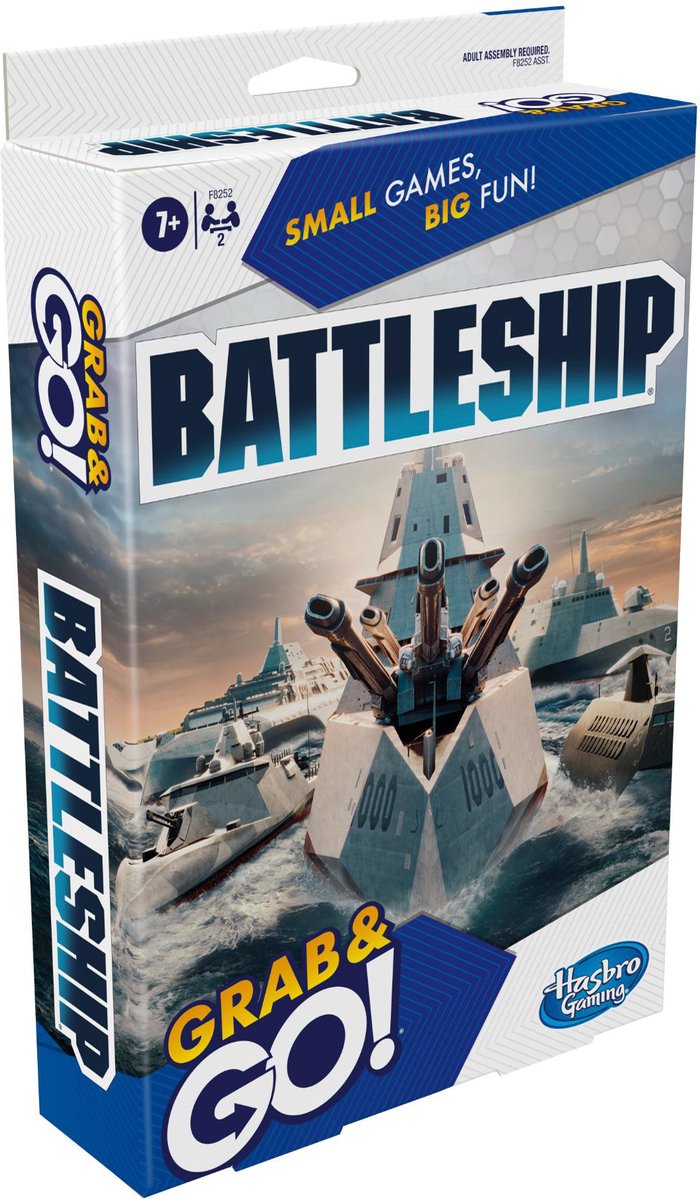 Hasbro gaming, jeu de voyage, bataille navale