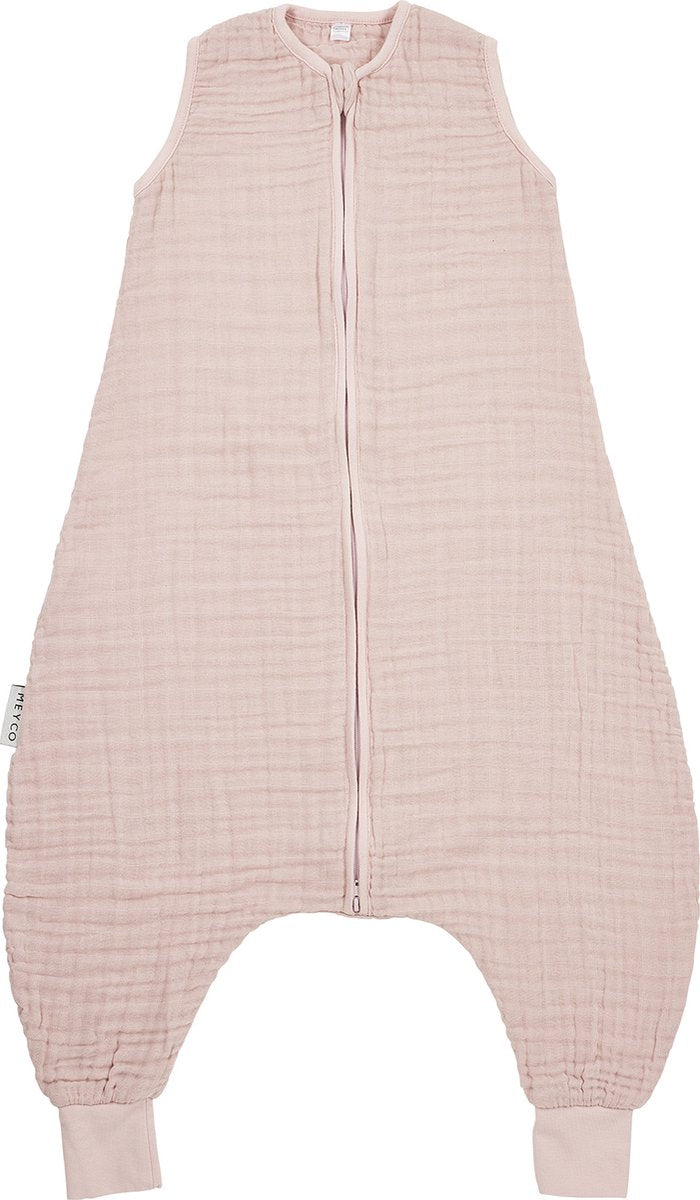 Meyco baby uni baby summer sleep salopette pull - hydrophile prélavé - rose tendre - 80 cm - 0,5 tog