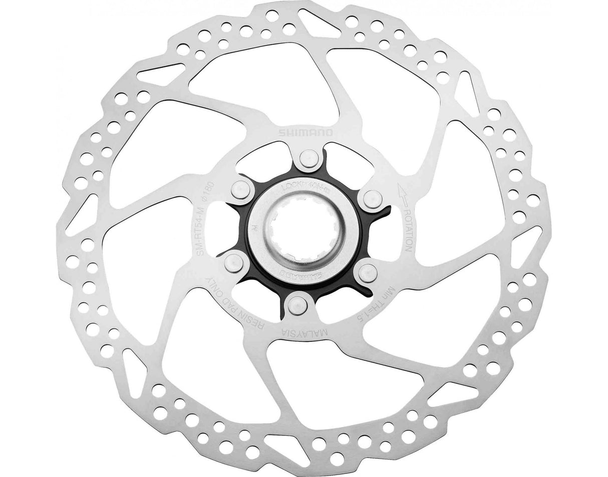 Disque de frein Shimano sm-rt54 180mm center lock (emballage atelier)