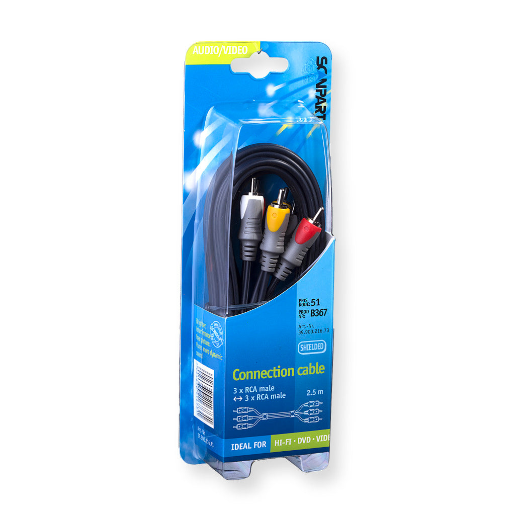 Câble de connexion Scanpart 3tulp(m)-(m) 2,5m