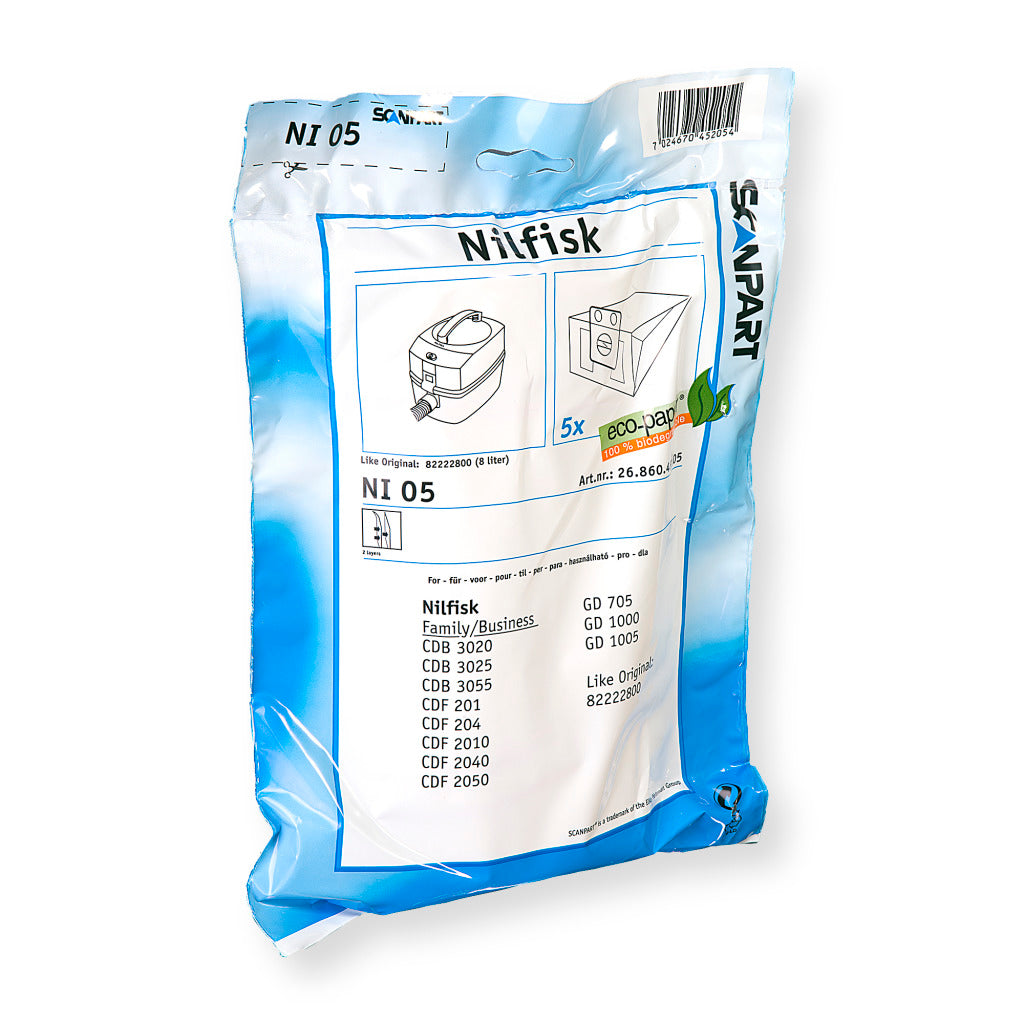 Scanpart Scanpart Sac à poussière Nilfisk Gd1000 8ltr.