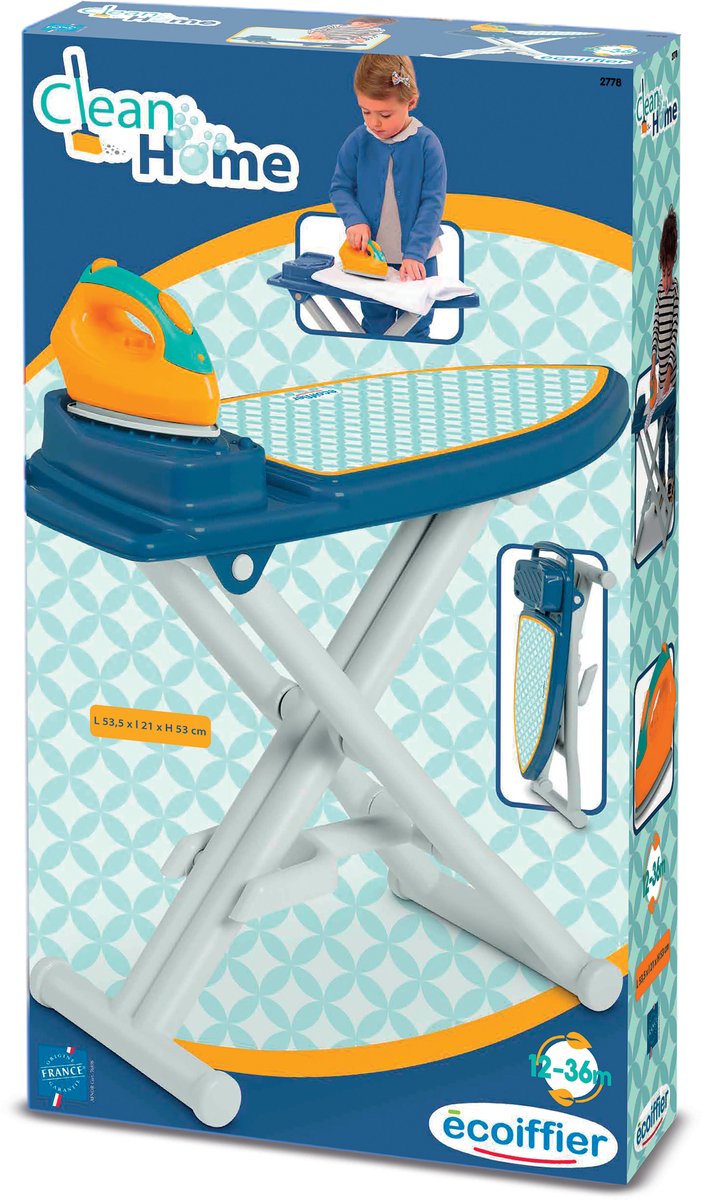 Ecoffier table à repasser ecoiffier avec fer pour enfant