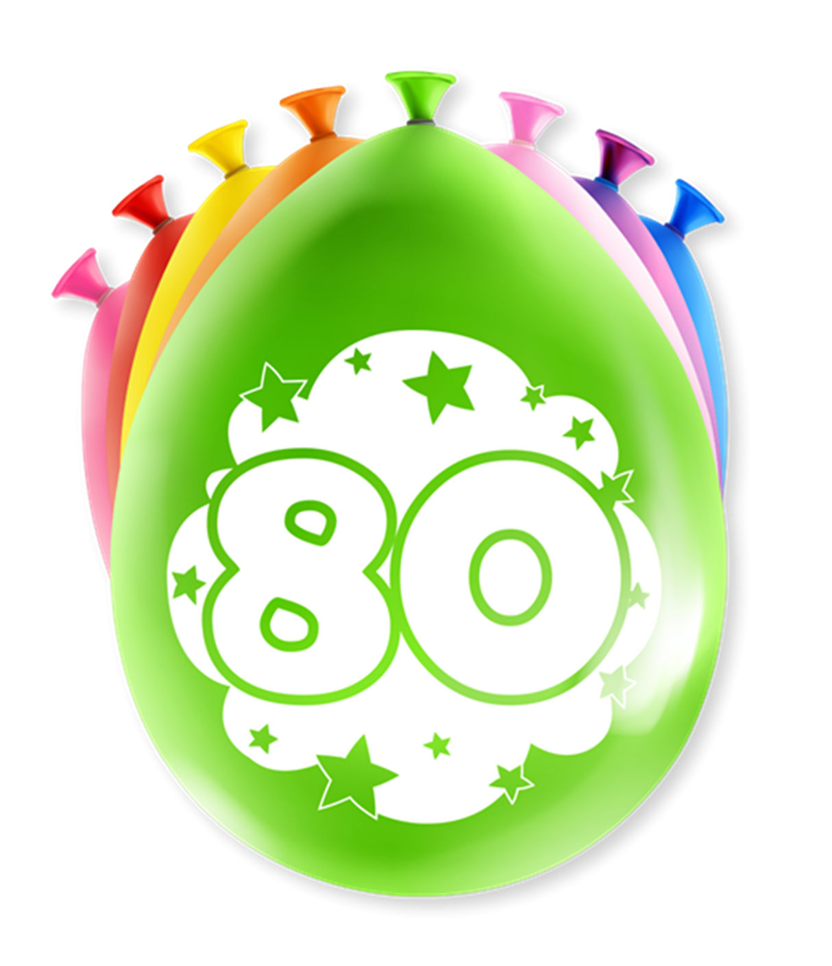 Ballons numérotés Paperdreams - 80 ans
