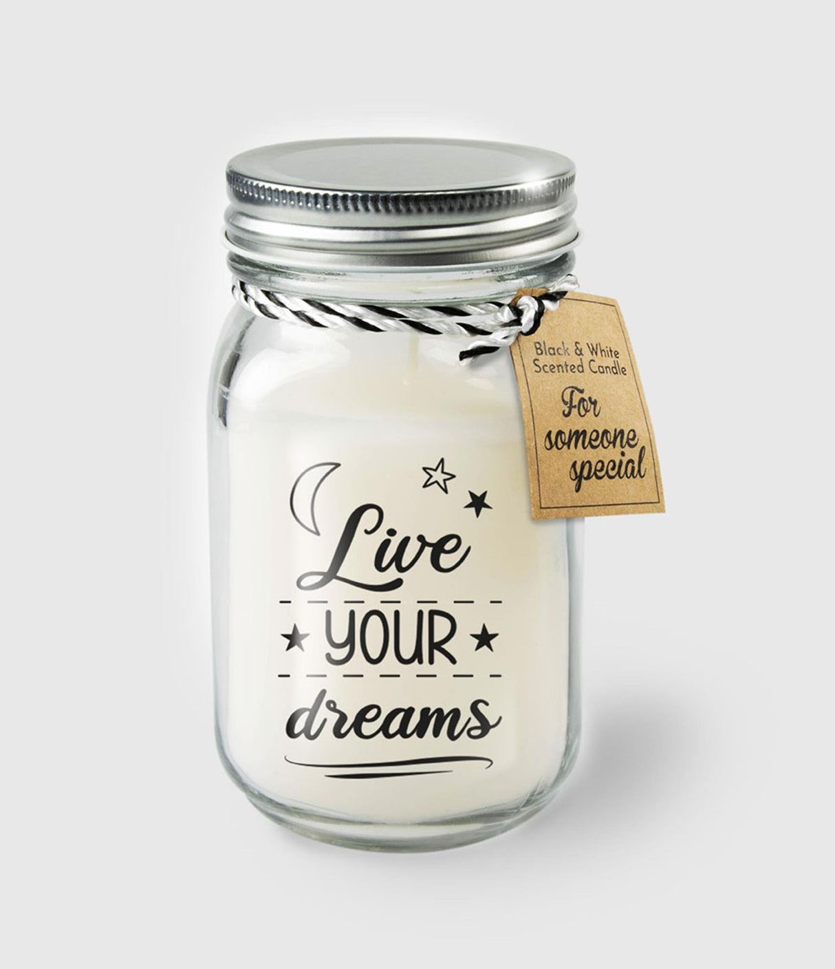 Bougie parfumée Paperdreams en verre - vivez vos rêves