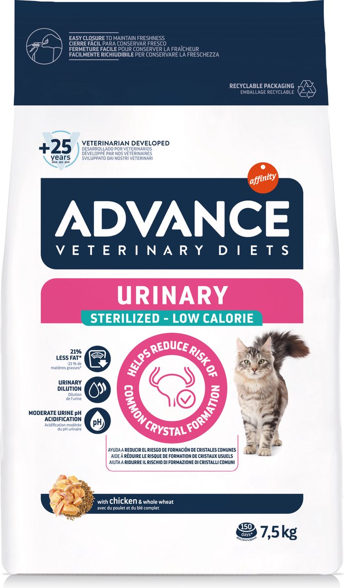 Advance Veterinary Diet Cat urinaire stérilisée moins calorique S.