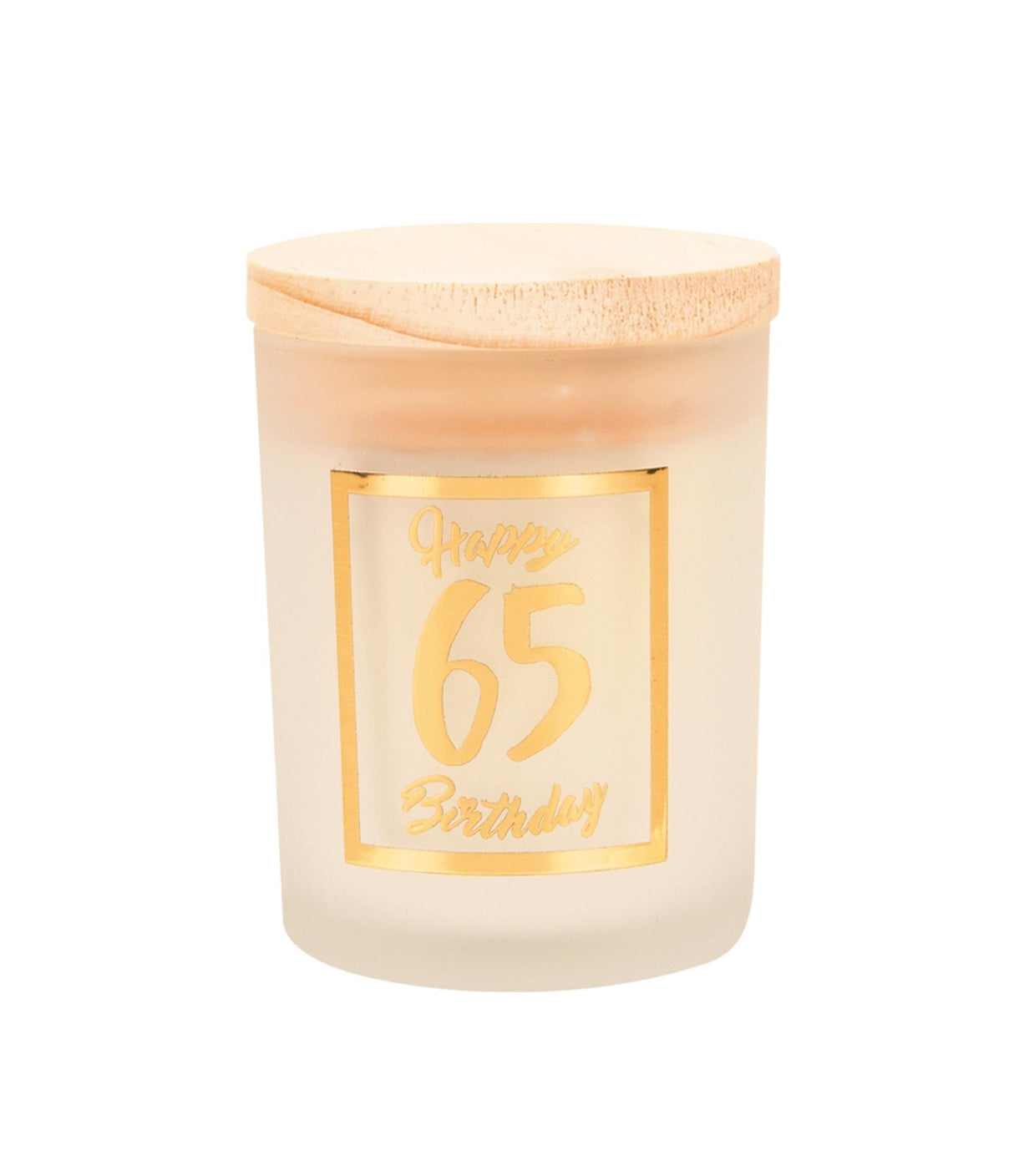 Paperdreams bougie parfumée petite or blanc - 65 ans
