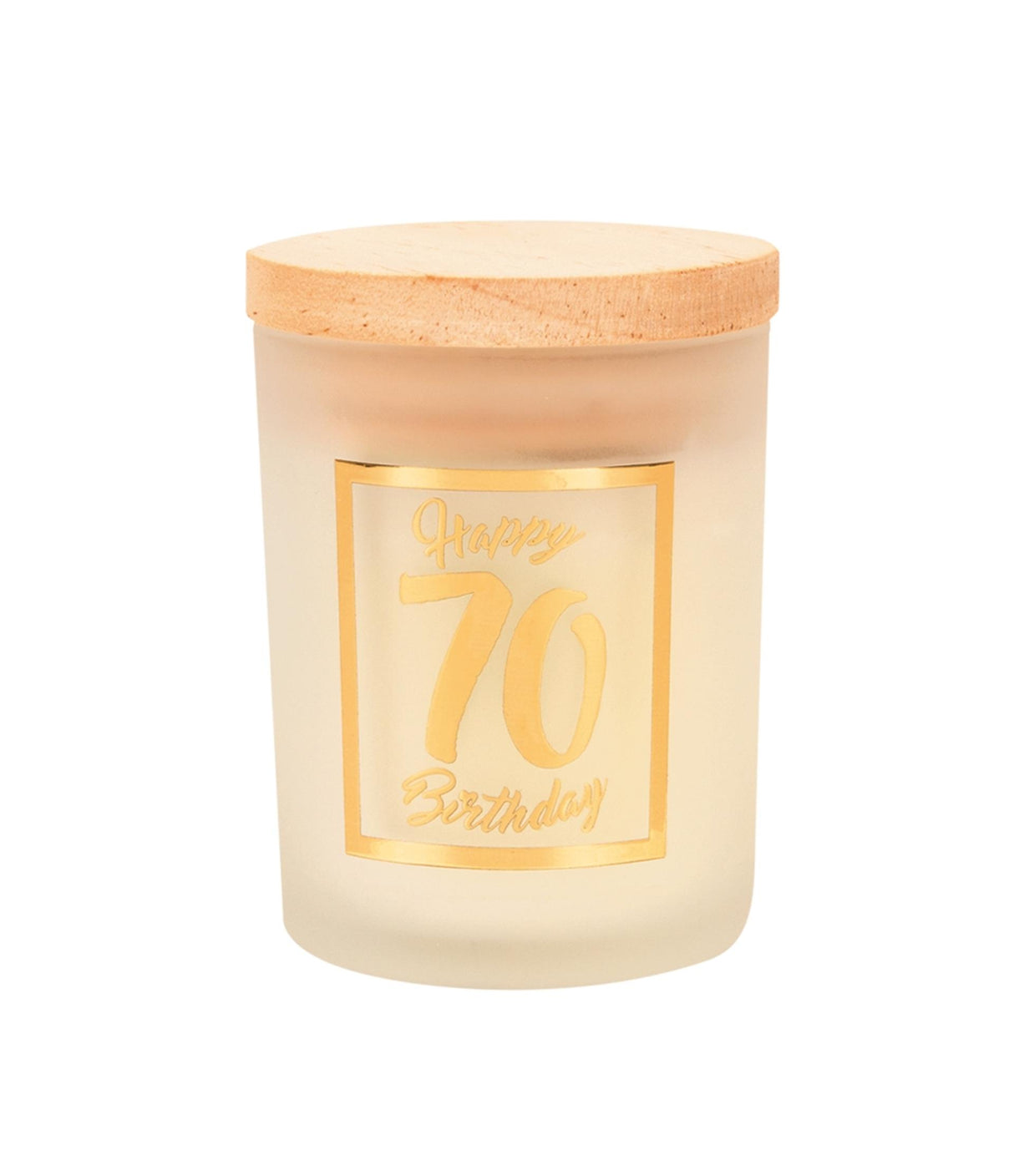 Bougie parfumée Paperdreams petite or blanc - 70 ans