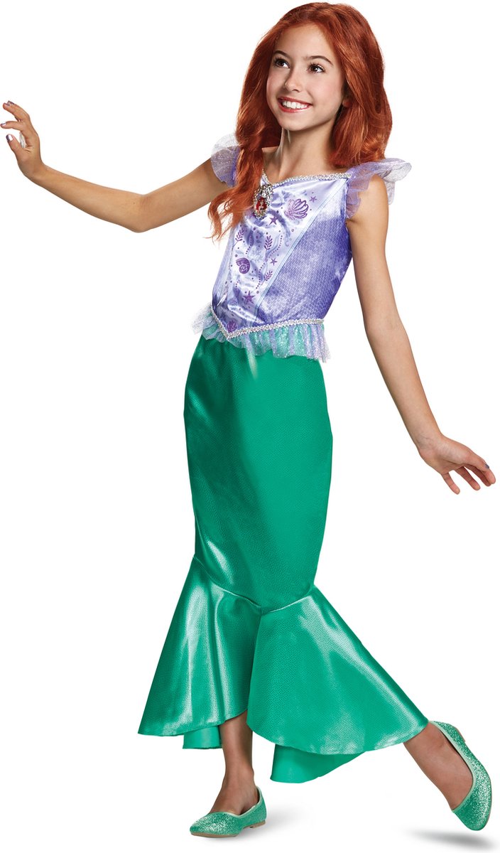 Déguisement princesse disney - la petite sirène, ariel classic, taille xs (3-4 ans), fille