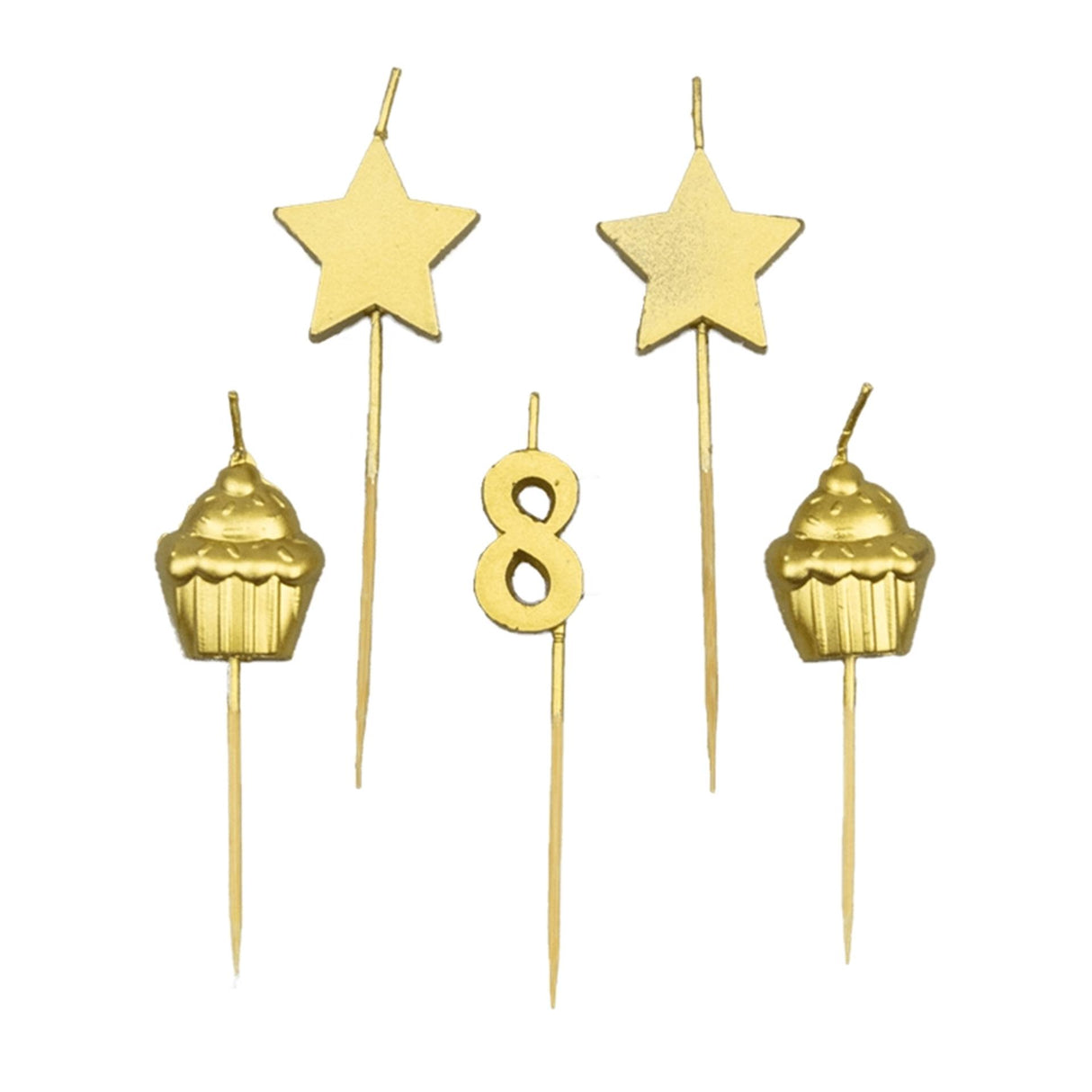 Bougies à gâteau Paperdreams - 8 ans