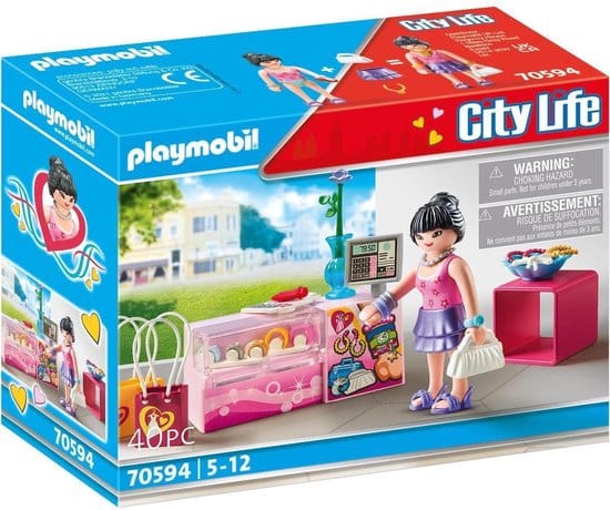Playmobil city life ensemble d'accessoires de mode 70594