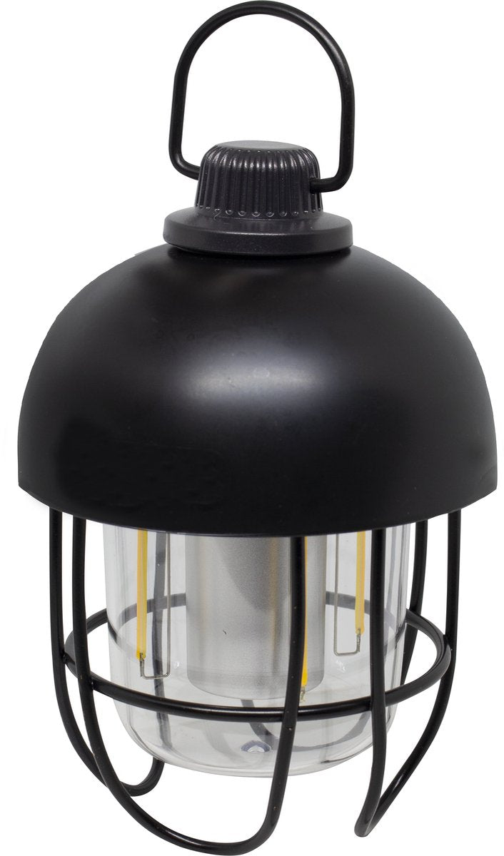 Eurotrail oplaadbare campinglamp tivo - tafellamp - hanglamp - zwart - warm en wit licht - dimbaar - stevig ontwerp