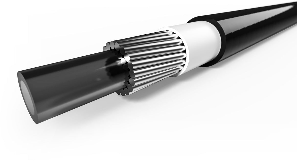 Câble extérieur de freinage à commutation avec doublure Ø4,9 mm Ultra-Light Breded Black (10 mètres dans le sac)