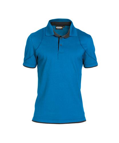 Polo Dassy orbital bleu azur gris xxl