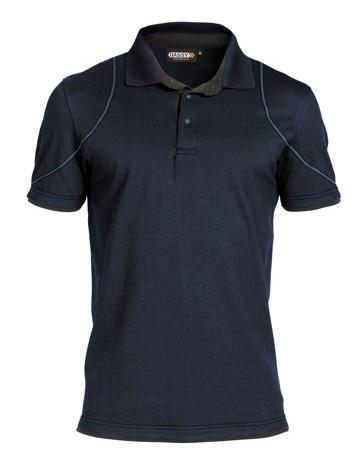 Dassy polo orbital bleu nuit gris l
