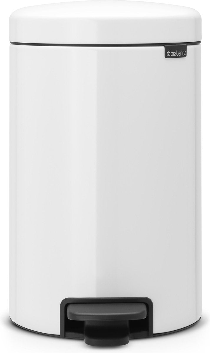 Brabantia poubelle à pédale newicon, 12l blanc