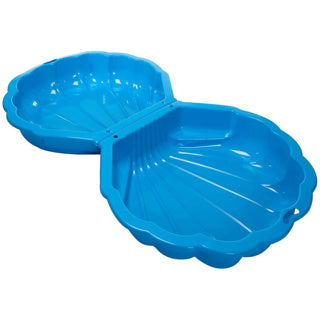 Sandbox avec coque de couvercle 102 x 88 x 20 cm bleu