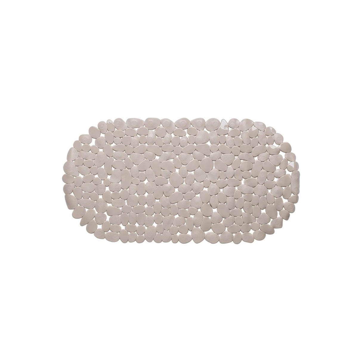 Wicotex tapis de bain pierres antidérapantes 68x35cm taupe