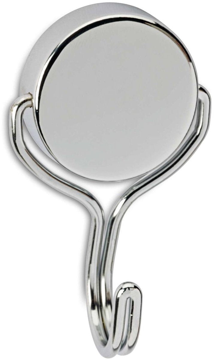 Aimant Maul rond 1 pièce 30 kg acier métal néodyme avec crochets 7,7 x 4,6 x 2,8 cm argent