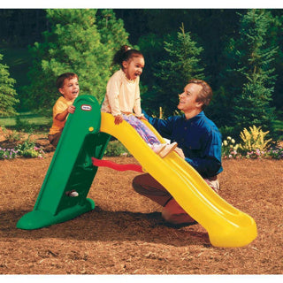 Toboggan Little Tikes grand toboggan - tout-petit - pour l'extérieur - vert jaune