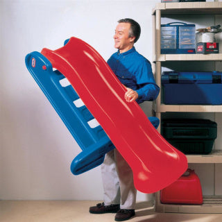 Toboggan Little Tikes grand toboggan - tout-petit - pour l'extérieur - bleu rouge
