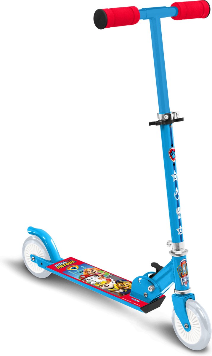 Nickelodeon Paw Patrol Trottinette enfant 2 roues - pliable - frein à pied - bleu