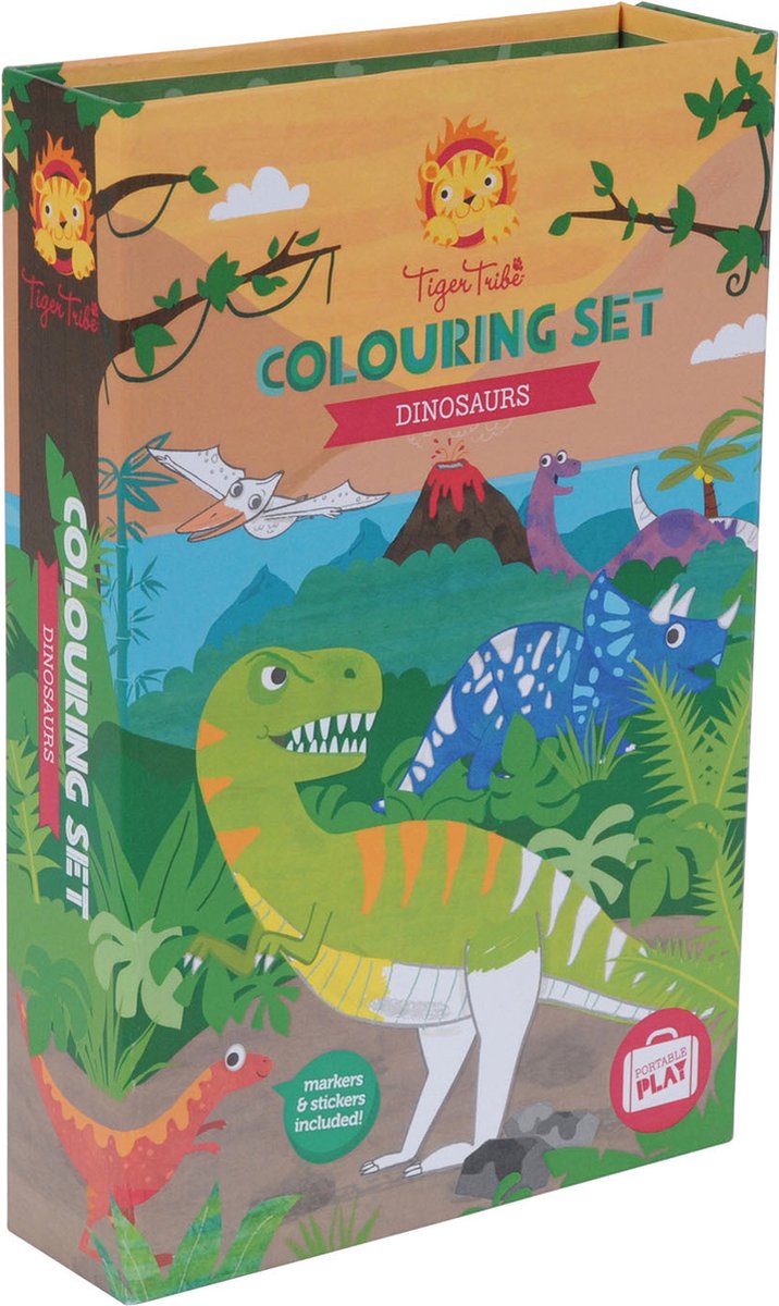 Set de couleurs Selecta - dinosaure