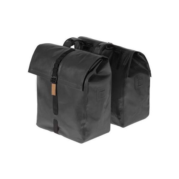 Basil Urban Dry Double Bicycle Sac, étanche, 50L, Matt Black
