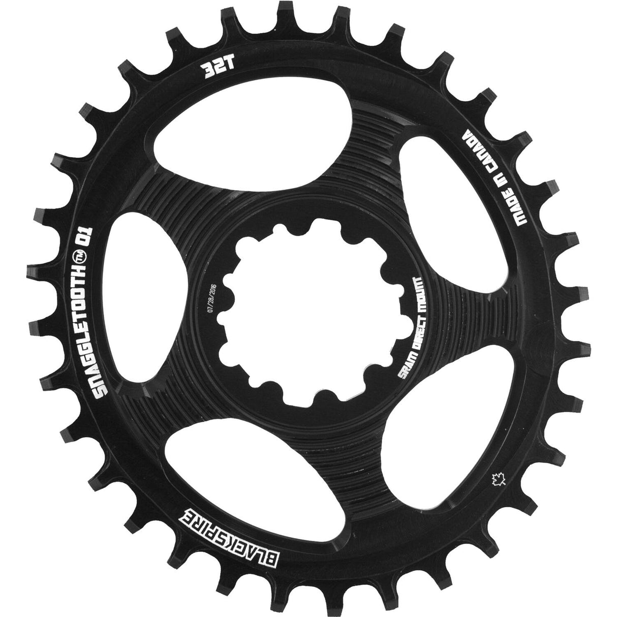 Blackspire - - chaîne supérieure supérieur supérieur snaggletooth ovale sram spline 32 6 mm décalage