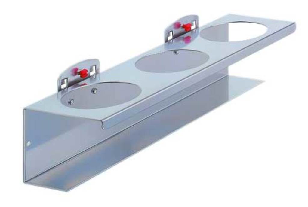 Support pour bombe aérosol Brakel grs 3 voies