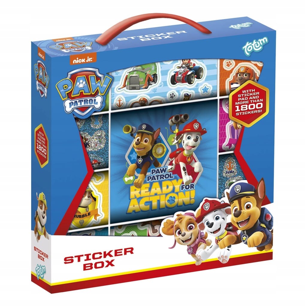 Boîte d'autocollants d'introduction Paw Patrol avec plus de 1000 autocollants