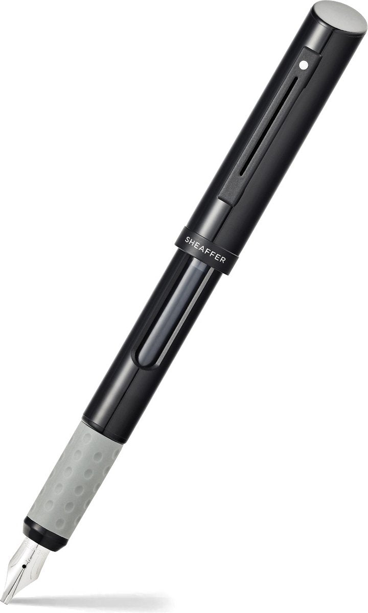 Stylo de calligraphie Sheaffer - noir et gris - plume f - couleur d'écriture noir - sf-93400